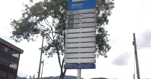 PARADERO SITP BARRIO ALCAZARES  005A00